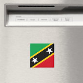 Flag Saint Kitts & Nevis Magnet (In Situ (Geschirrspüler))