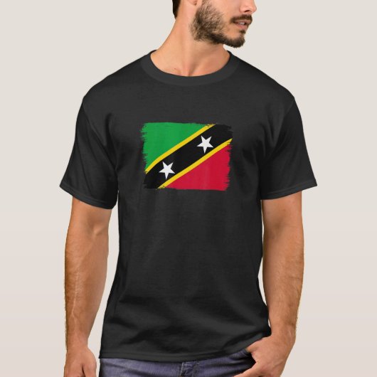 Flag Saint Kitts und Nevis 1 T-Shirt (Vorderseite)