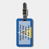 Flag Saint Lucia Easy ID Persönliche Gepäckanhänger (Vorderseite vertikal)