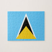 Flag Saint Lucia Foto Puzzle (Horizontal)