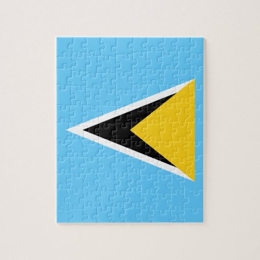 Flag Saint Lucia Foto Puzzle (Vertikal)