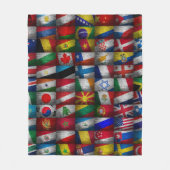 Flag-Sammlung Fleecedecke (Vorderseite)