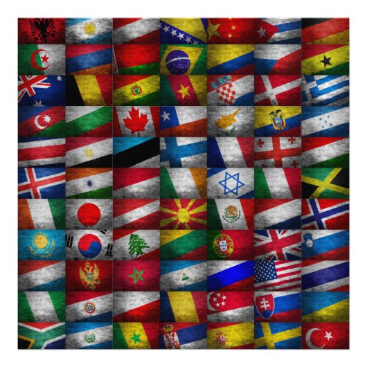 Flag-Sammlung Fotodruck (Vorne)