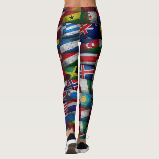 Flag-Sammlung Leggings (Rückseite)
