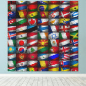 Flag-Sammlung Leinwanddruck (Insitu (Holzboden))