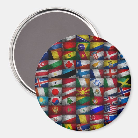 Flag-Sammlung Magnet (Vorderseite/Rückseite)