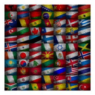Flag-Sammlung Poster