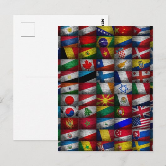 Flag-Sammlung Postkarte (Vorne/Hinten)