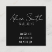 Flag-Sammlung Quadratische Visitenkarte (Rückseite)