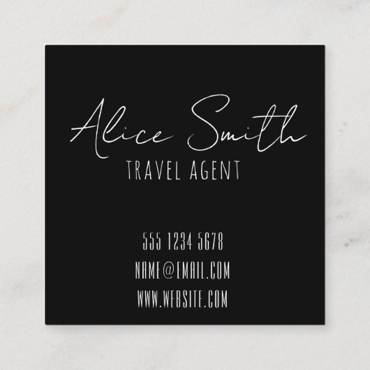 Flag-Sammlung Quadratische Visitenkarte (Rückseite)