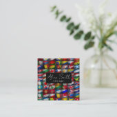 Flag-Sammlung Quadratische Visitenkarte (Stehend Vorderseite)