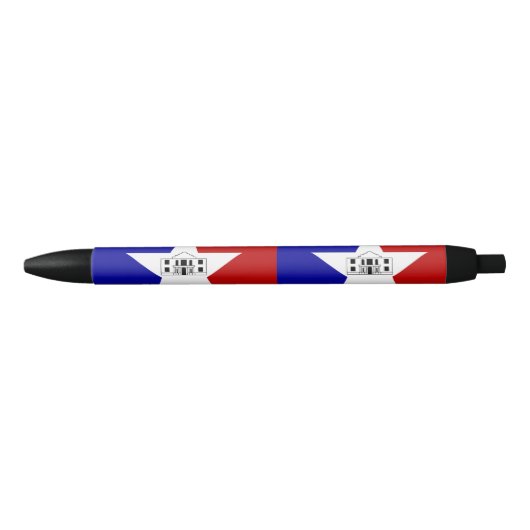 Flag San Antonio, Texas Black Ink Pen Kugelschreiber (Vorderseite)