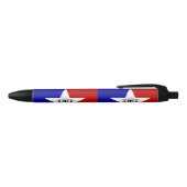 Flag San Antonio, Texas Black Ink Pen Kugelschreiber (Oberseite)