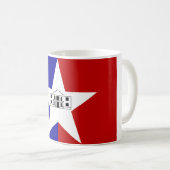 Flag San Antonio, Texas Coffee Tasse (VorderseiteRechts)