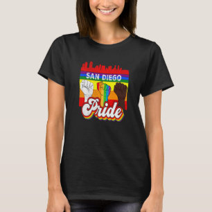 Flag San Diego California Rainbow Gay Pride T-Shirt