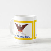 Flag San Francisco, California Coffee Tasse (Vorderseite Links)