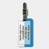 Flag San Marino Easy ID Persönlich Gepäckanhänger (Vorderseite vertikal)