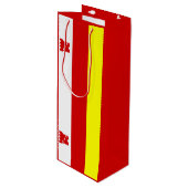 Flag Santa Barbara, Kalifornien Weinbeutel Geschenktüte Für Weinflaschen (Vorderseite Schrägansicht)