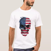 Flag-Schädel T-Shirt (Vorderseite)