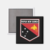Flag-Schild für Papua-neue Guinea Magnet (Vorderseite/Rückseite)
