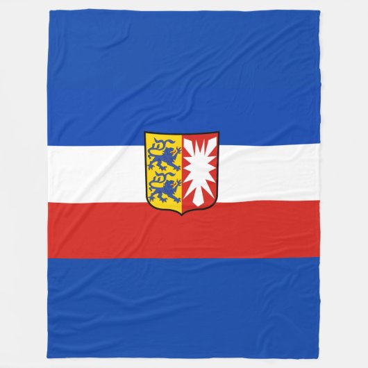 Flag Schleswig-Holstein Fleece Blanket (Vorderseite)