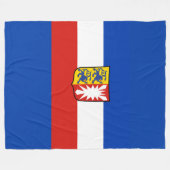 Flag Schleswig-Holstein Fleece Blanket (Vorderseite (Horizontal))