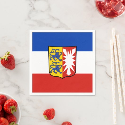 Flag Schleswig-Holstein Papier Napkins Serviette (Beispiel)
