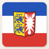 Flag Schleswig-Holstein Square Paper Untersetzer (Vorderseite)