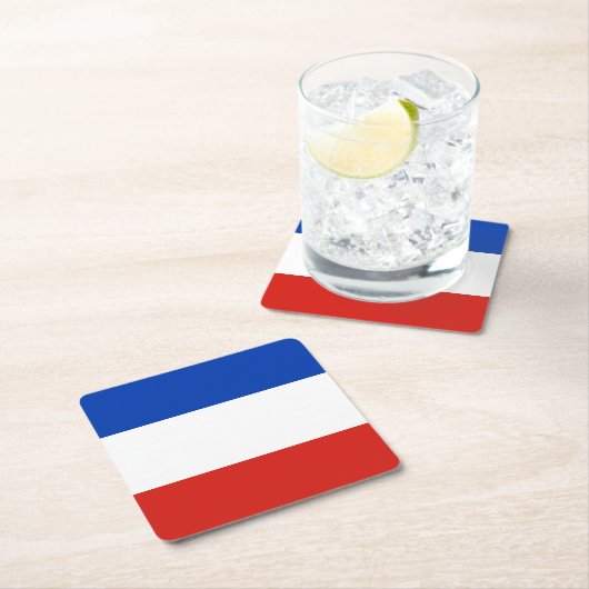 Flag Schleswig-Holstein Square Paper Untersetzer (Vor Ort)