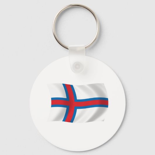 Flag-Schlüsselanhänger der Färöer Schlüsselanhänger (Vorderseite)