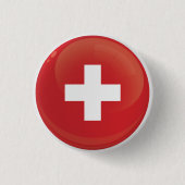 Flag "Schweiz - Runde Symbole" Button (Vorderseite)