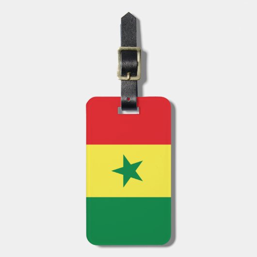 Flag Senegal Easy ID Personal Gepäckanhänger (Vorderseite vertikal)