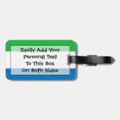 Flag Sierra Leone Easy ID Personal Gepäckanhänger (Rückseite horizontal)