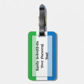 Flag Sierra Leone Easy ID Personal Gepäckanhänger (Rückseite vertikal)