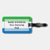 Flag Sierra Leone Easy ID Personal Gepäckanhänger (Rückseite horizontal)