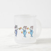 Flag Signal Cat/Hello Glass Drink Ware Mattiert Gl Mattglastasse (VorderseiteRechts)