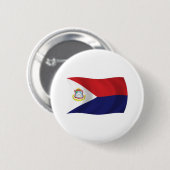 Flag Sint Maarten Button (Vorne & Hinten)