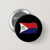 Flag Sint Maarten Button (Vorne & Hinten)