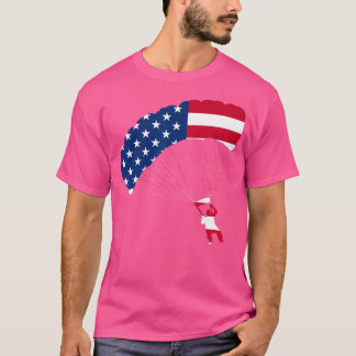 Flag Skydiving Vintag Parachuting Sky Diver Top