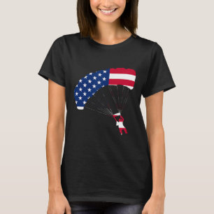 Flag-Skydiving-Vintage-Fallschirmspringen-Sky-Dive T-Shirt