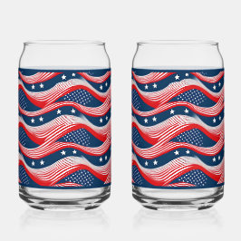Flag Soda Glass Dosenglas