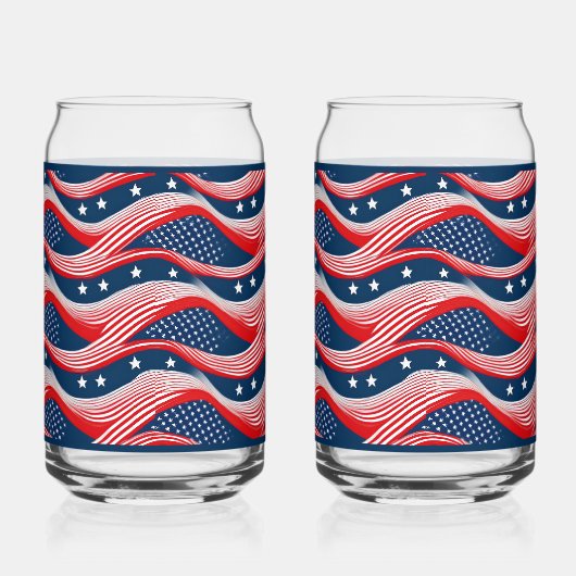 Flag Soda Glass Dosenglas (Links)