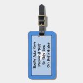 Flag Somalia Easy ID Personal Gepäckanhänger (Vorderseite vertikal)