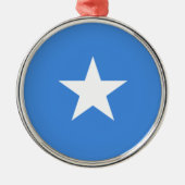 Flag Somalia Keramik Ornament Aus Metall (Vorne)