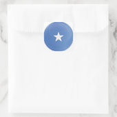 Flag Somalia Round Icon Quadratischer Aufkleber (Tasche)