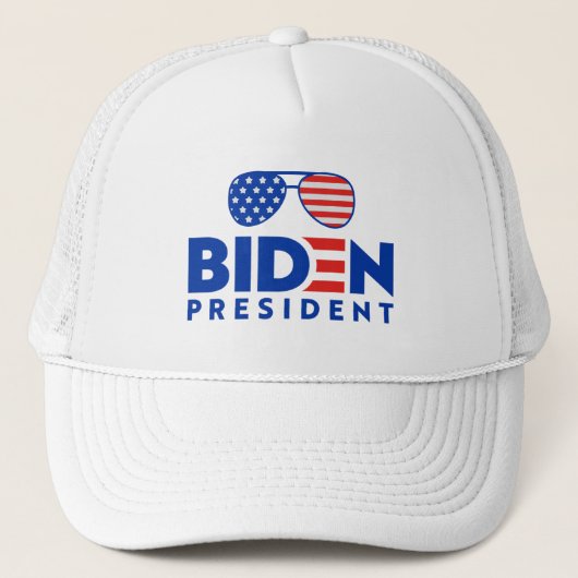 Flag Sonnenbrille Joe Biden Präsident Wahl 2020 Truckerkappe (Vorderseite)