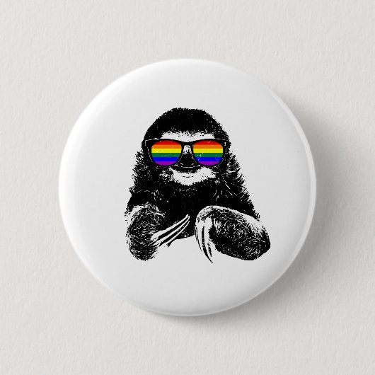 Flag-Sonnenbrille mit Flag LGBTQ Button (Vorderseite)