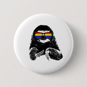 Flag-Sonnenbrille mit Flag LGBTQ Button