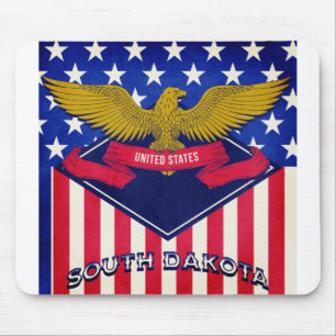 Flag South Dakota USA Mousepad