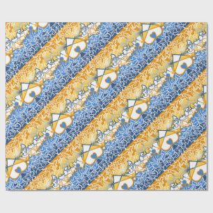 Flag-Squiggles Aroace Sun und Sea Pride Geschenkpapier